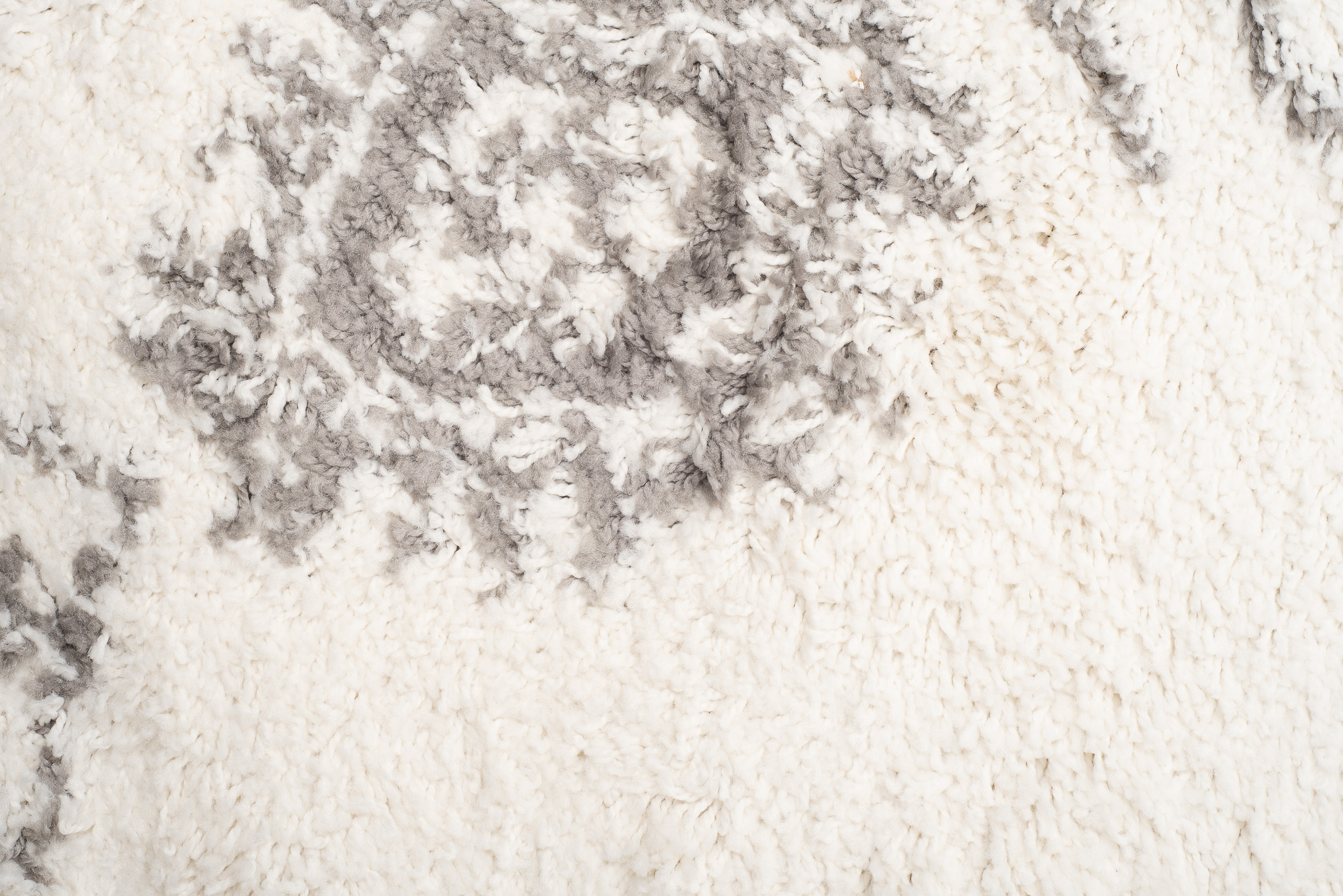 Alfombra Boho con Borlas Crema Étnico Shaggy