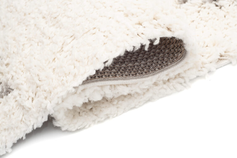 Alfombra Boho con Borlas Crema Étnico Shaggy