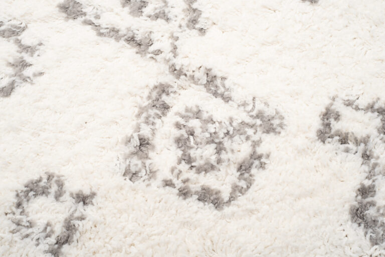 Alfombra Boho con Borlas Crema Geométrico Shaggy