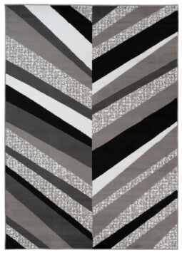 Alfombra Maya Gris Geométrico Líneas