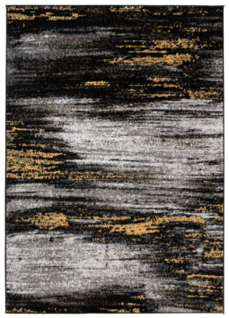 Alfombra Maya Gris Amarillo Abstracto