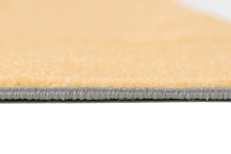 Alfombra Maya Gris Amarillo Geométrico Círculos