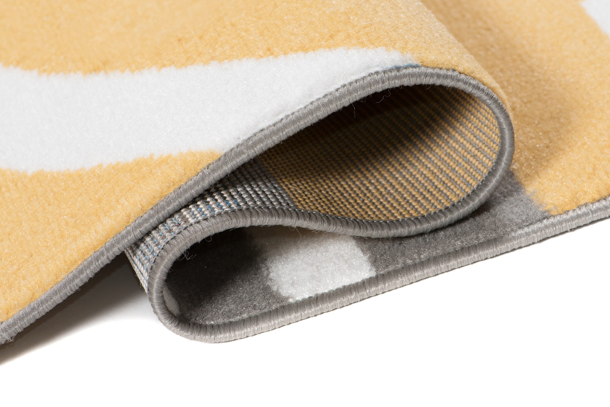 Alfombra Maya Gris Amarillo Geométrico Círculos