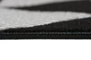 Alfombra Maya Gris Amarillo Geométrico Triángulos