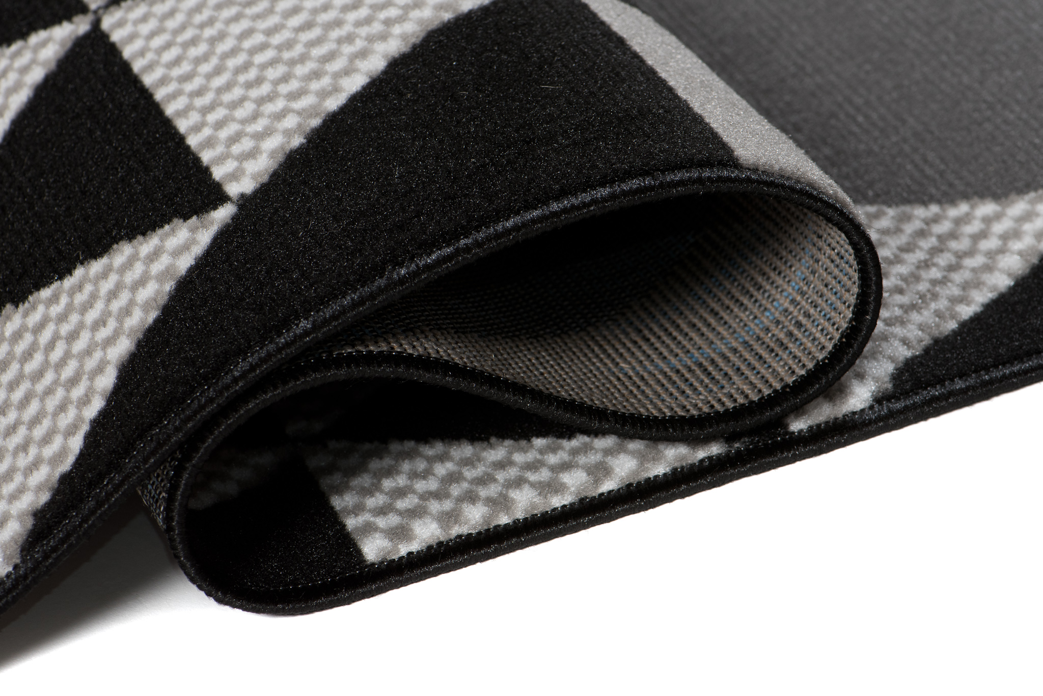 Alfombra Maya Gris Amarillo Geométrico Triángulos