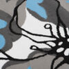 Alfombra Maya Gris Azul Flores