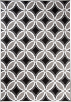 Alfombra Maya Gris Geométrico Mosaico