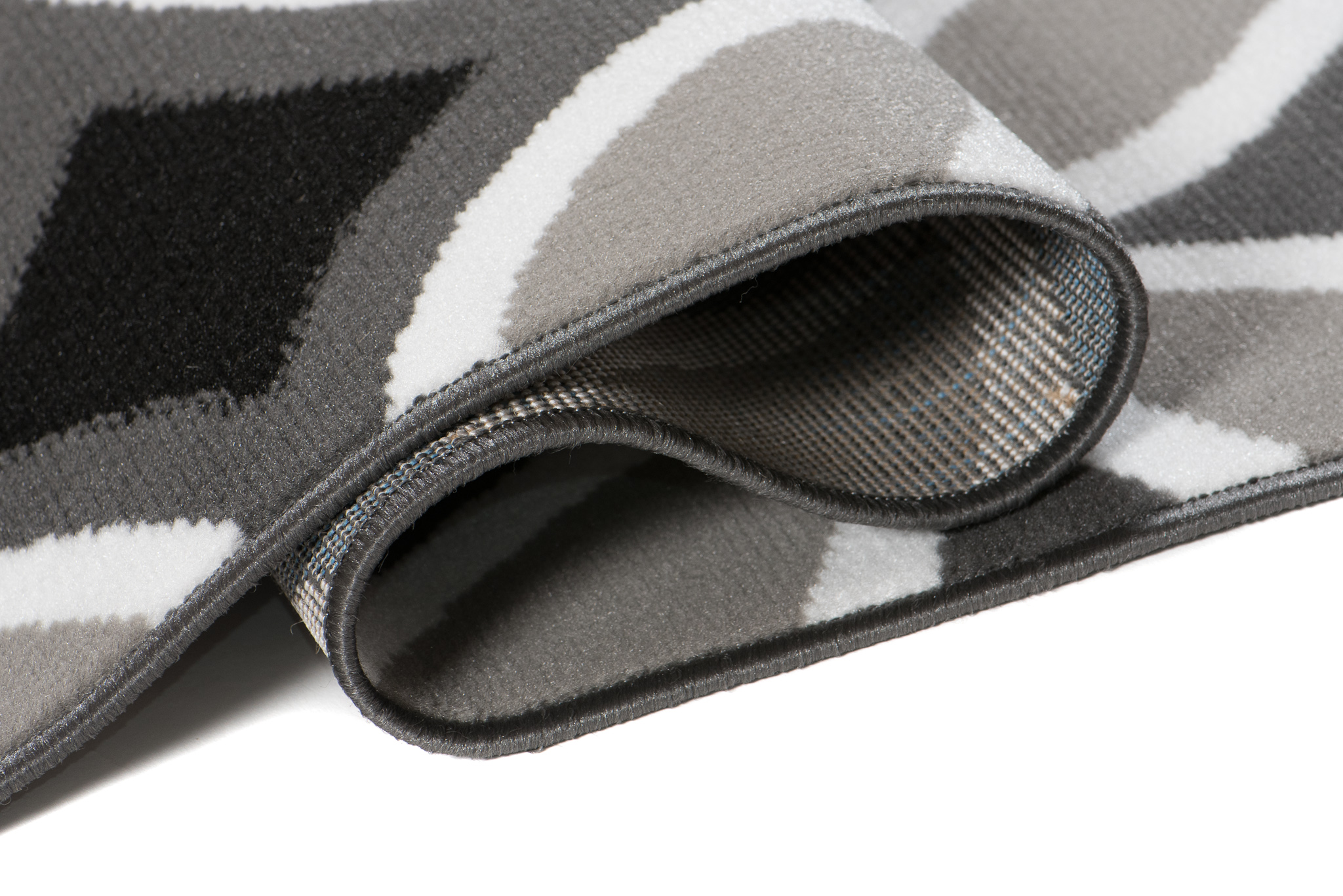 Alfombra Maya Gris Geométrico Mosaico