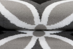 Alfombra Maya Gris Geométrico Mosaico