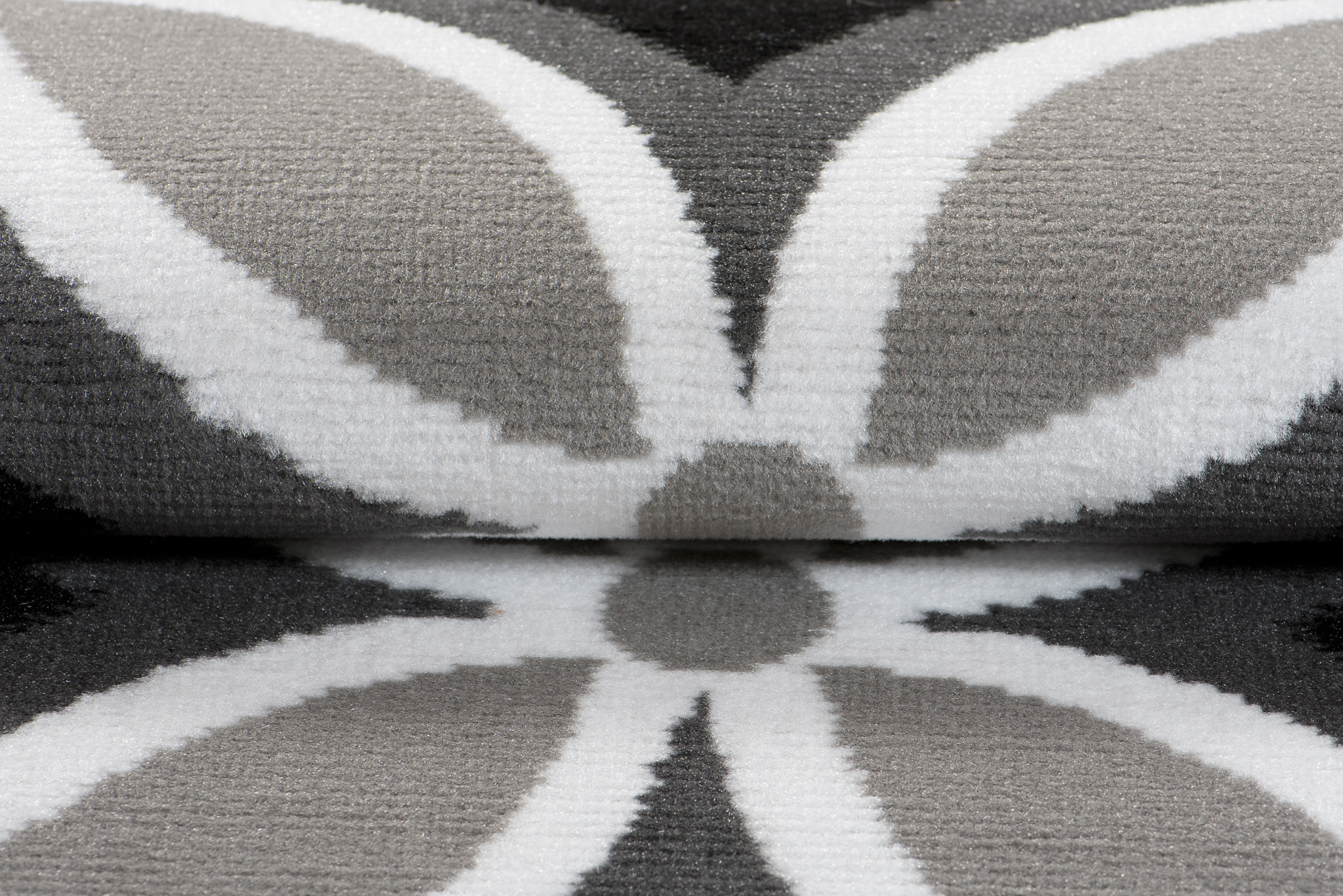 Alfombra Maya Gris Geométrico Mosaico