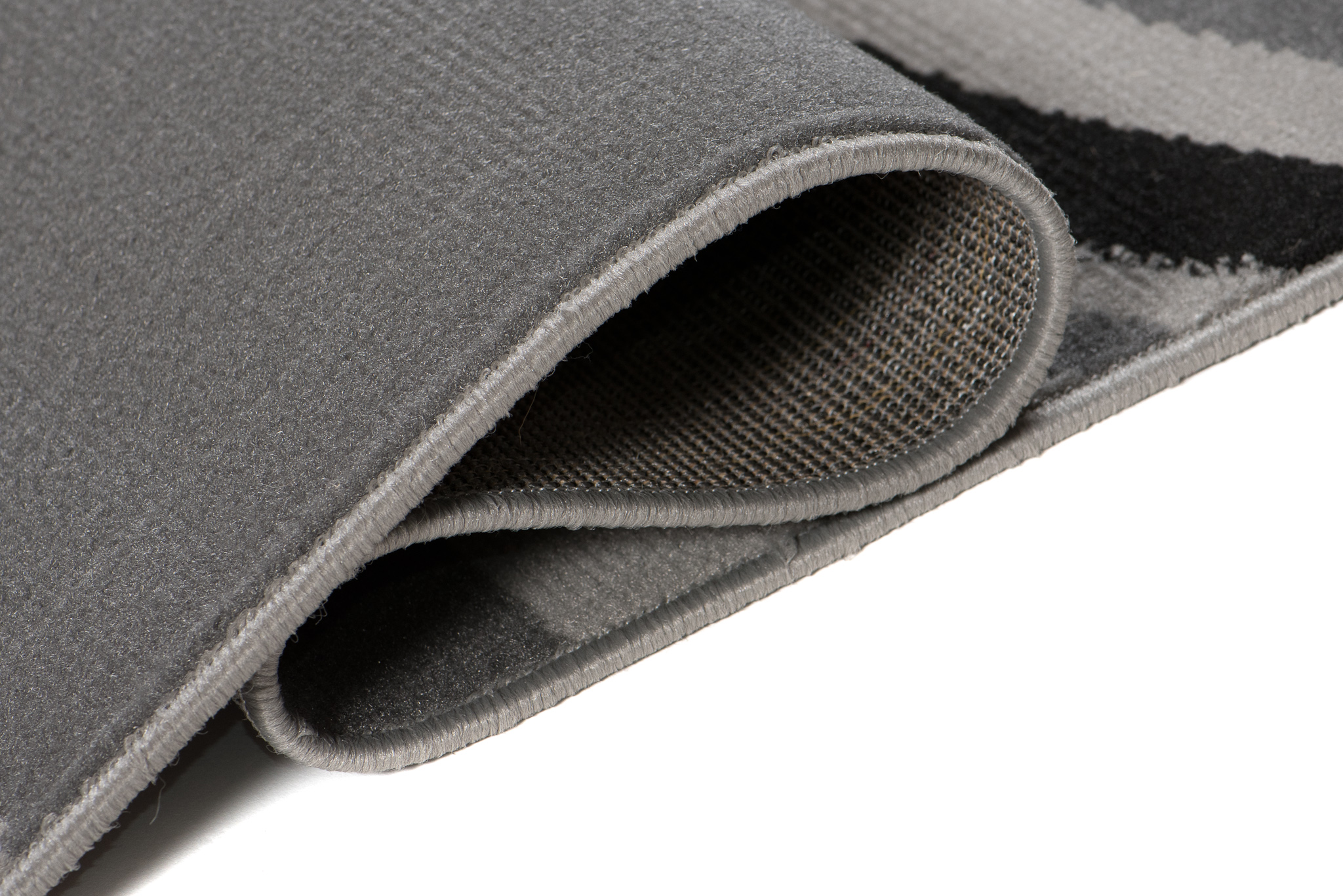 Alfombra Maya Gris Blanco Geométrico Círculos