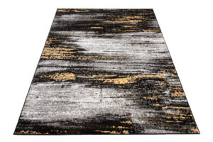 Alfombra Maya Gris Amarillo Abstracto