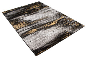 Alfombra Maya Gris Amarillo Abstracto