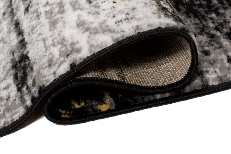 Alfombra Maya Gris Amarillo Abstracto