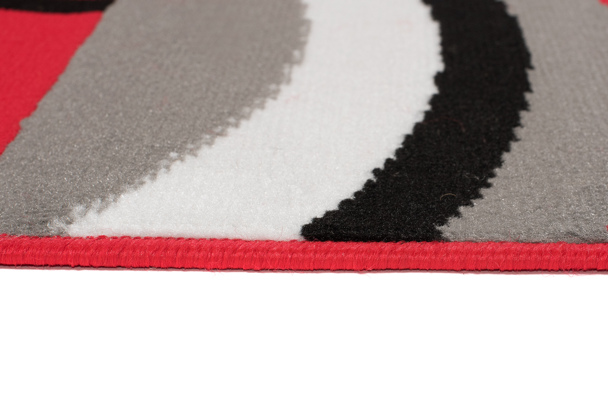 Alfombra Maya Rojo Gris Geométrico