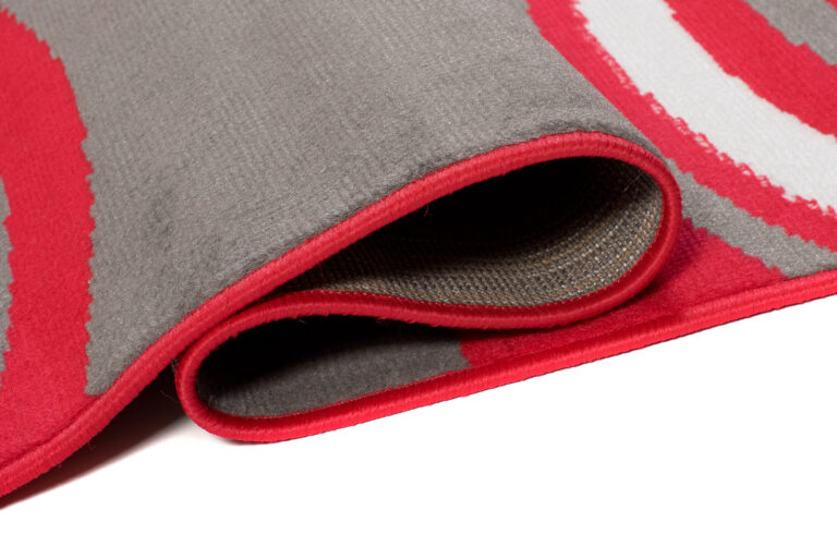 Alfombra Maya Rojo Gris Geométrico