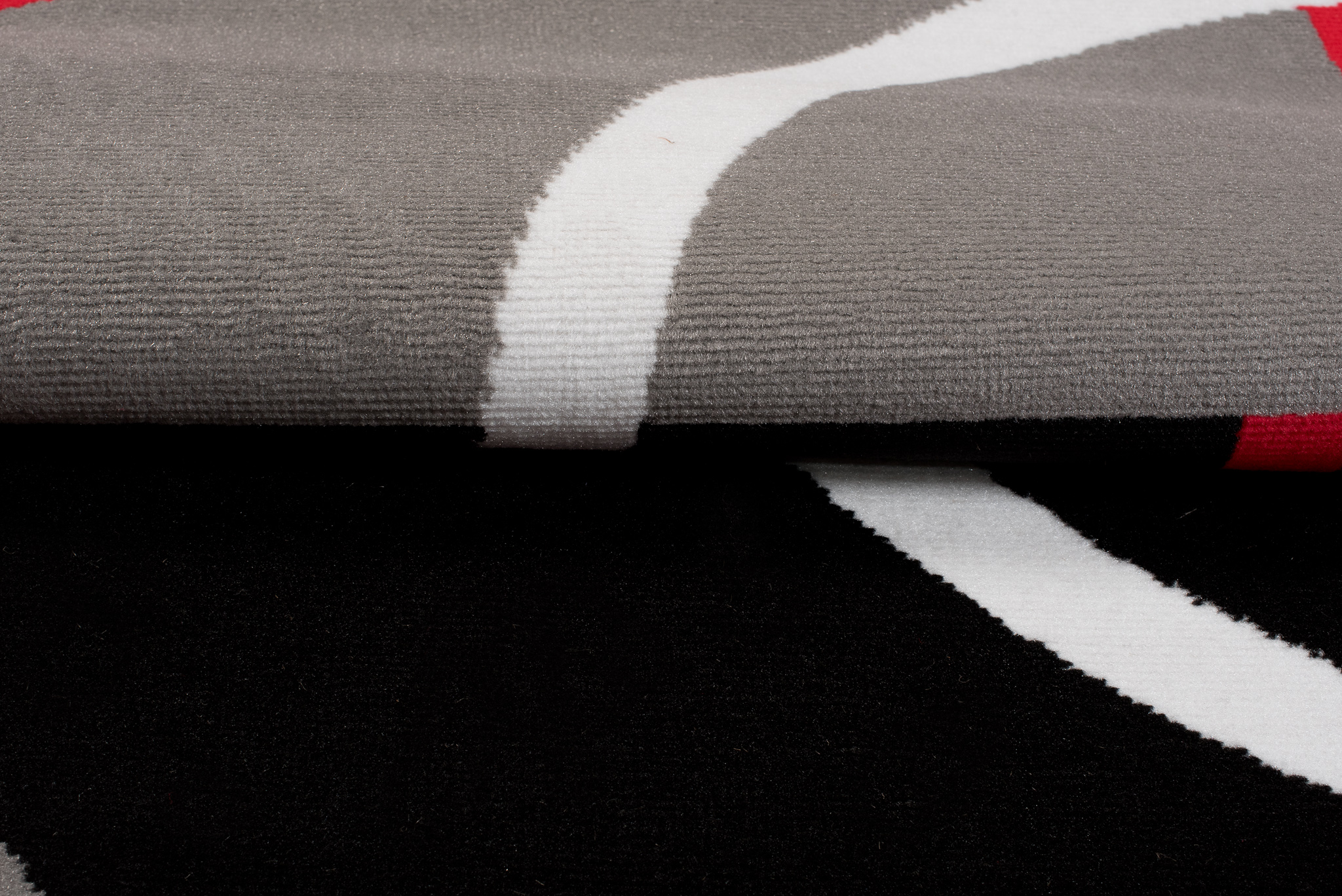 Alfombra Maya Rojo Gris Geométrico