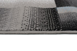 Alfombra Maya Gris Azul Rectángulos