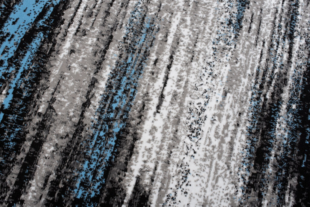 Alfombra Maya Gris Azul Abstracto