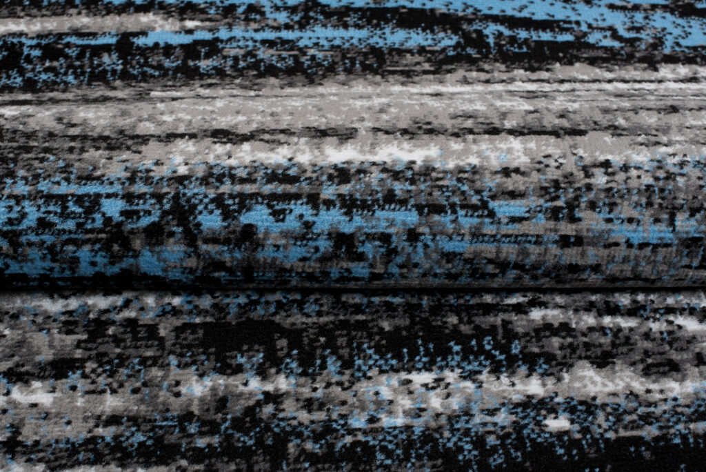 Alfombra Maya Gris Azul Abstracto