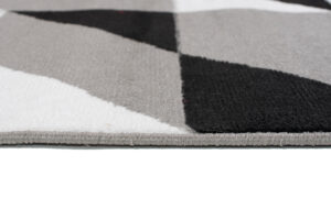 Alfombra Maya Gris Rojo Triángulos