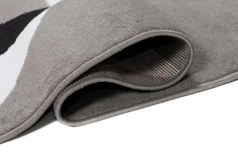 Alfombra Maya Gris Rojo Triángulos