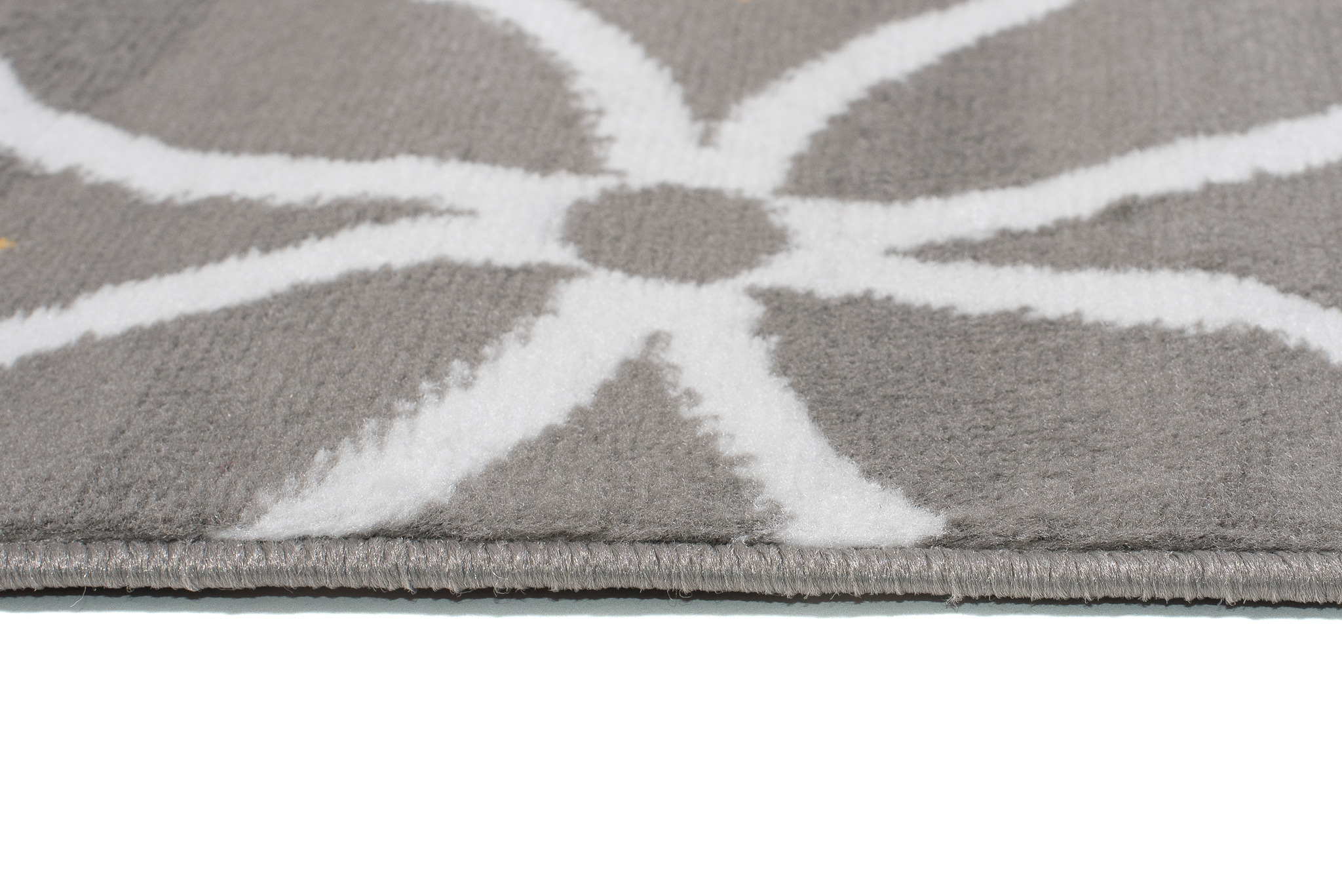 Alfombra Maya Gris Amarillo Geométrico Mosaico