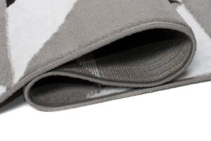 Alfombra Maya Gris Amarillo Triángulos