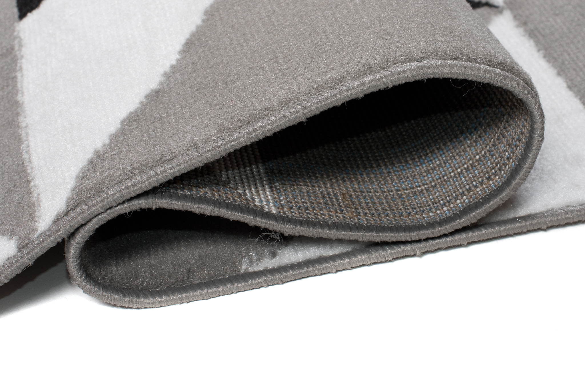 Alfombra Maya Gris Amarillo Triángulos