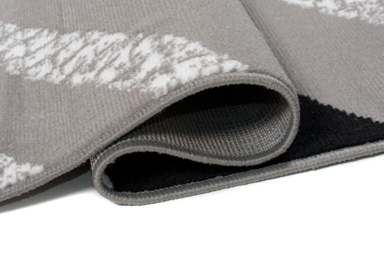 Alfombra Maya Gris Geométrico Líneas