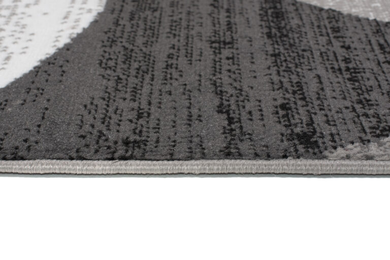 Alfombra Maya Gris Rojo Geométrico