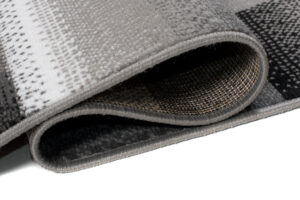 Alfombra Maya Gris Rojo Rectángulos