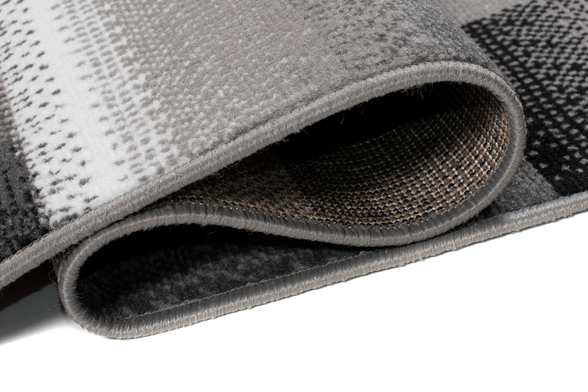 Alfombra Maya Gris Rojo Rectángulos