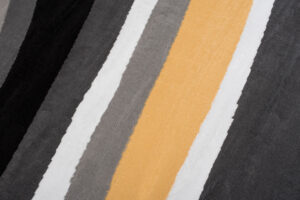 Alfombra Maya Gris Amarillo Abstracto Ondas