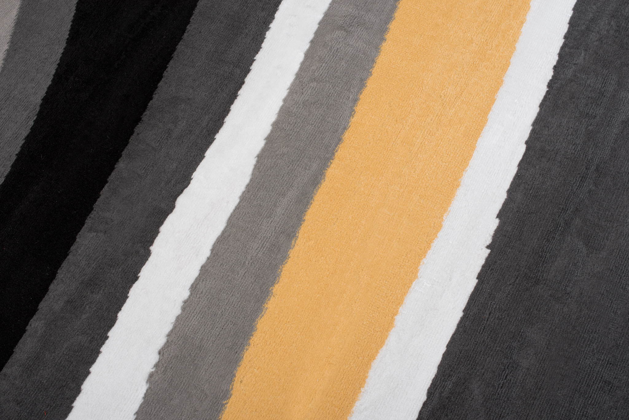 Alfombra Maya Gris Amarillo Abstracto Ondas