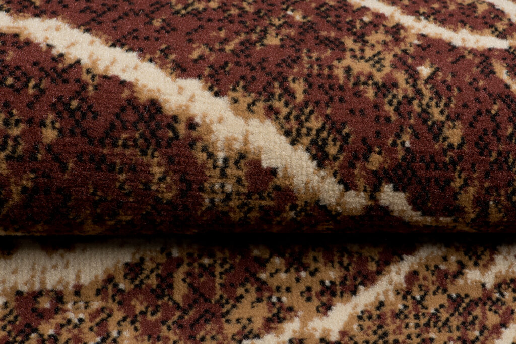 Alfombra Luxury Marrón Beige Madera Líneas