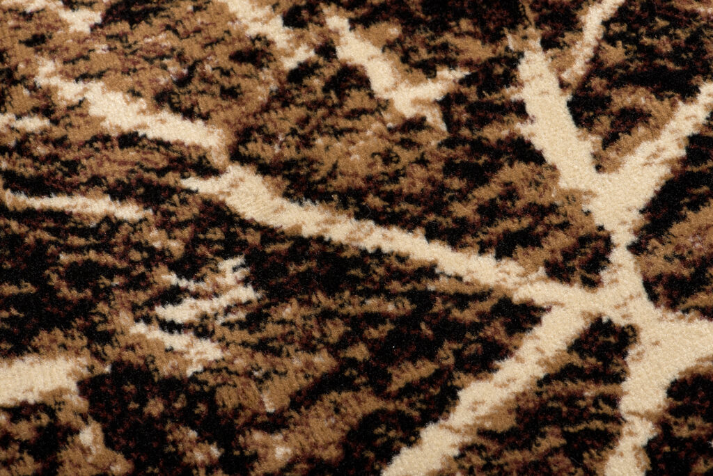 Alfombra Luxury Marrón Negro Madera Líneas