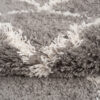Alfombra Boho con Borlas Gris Trellis Shaggy