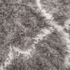 Alfombra Boho con Borlas Gris Trébol Marroquí
