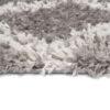 Alfombra Boho con Borlas Gris Enrejado Shaggy