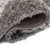 Alfombra Boho con Borlas Gris Enrejado Shaggy