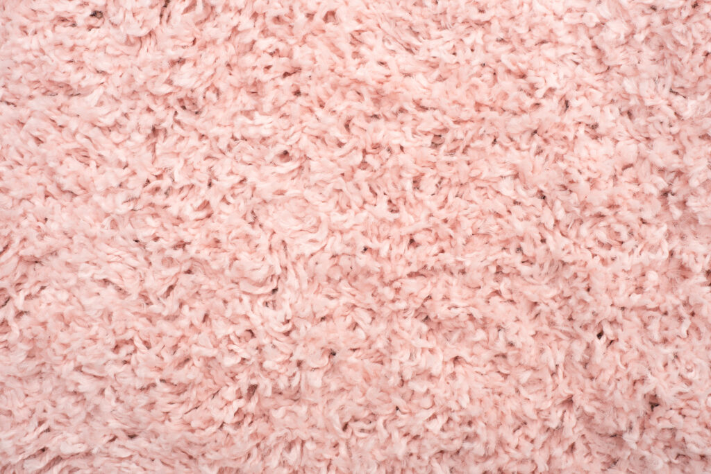 Alfombra Boho con Borlas Rosa Shaggy
