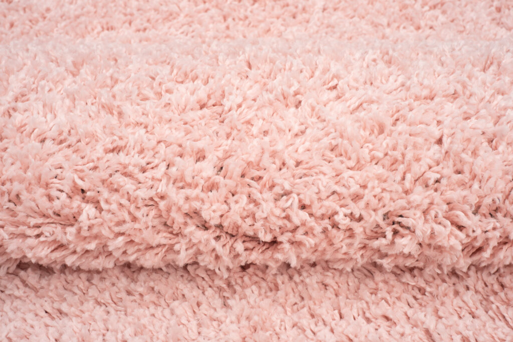 Alfombra Boho con Borlas Rosa Shaggy