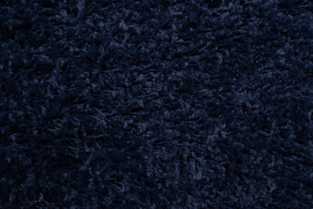 Alfombra Boho con Borlas Azul Marino Shaggy