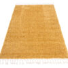 Alfombra Boho con Borlas Mostaza Shaggy