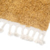 Alfombra Boho con Borlas Mostaza Shaggy