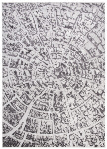 Alfombra Sky Gris Oscuro Moderno Madera