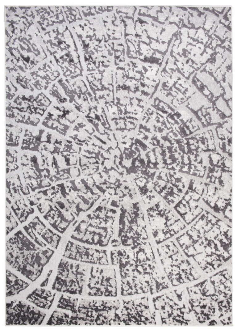 Alfombra Sky Gris Oscuro Moderno Madera