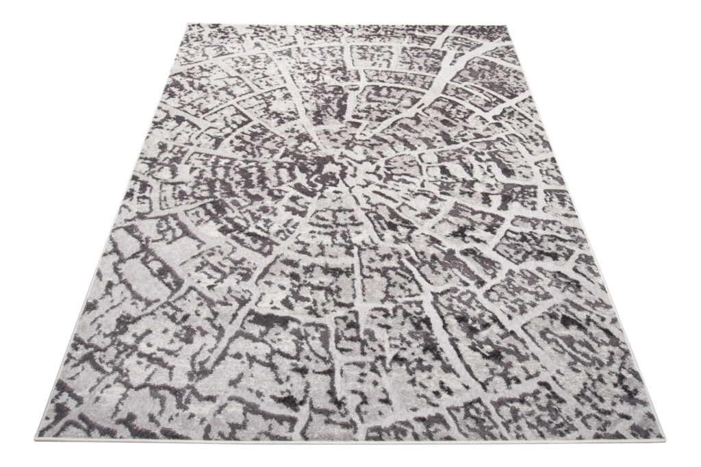Alfombra Sky Gris Oscuro Moderno Madera