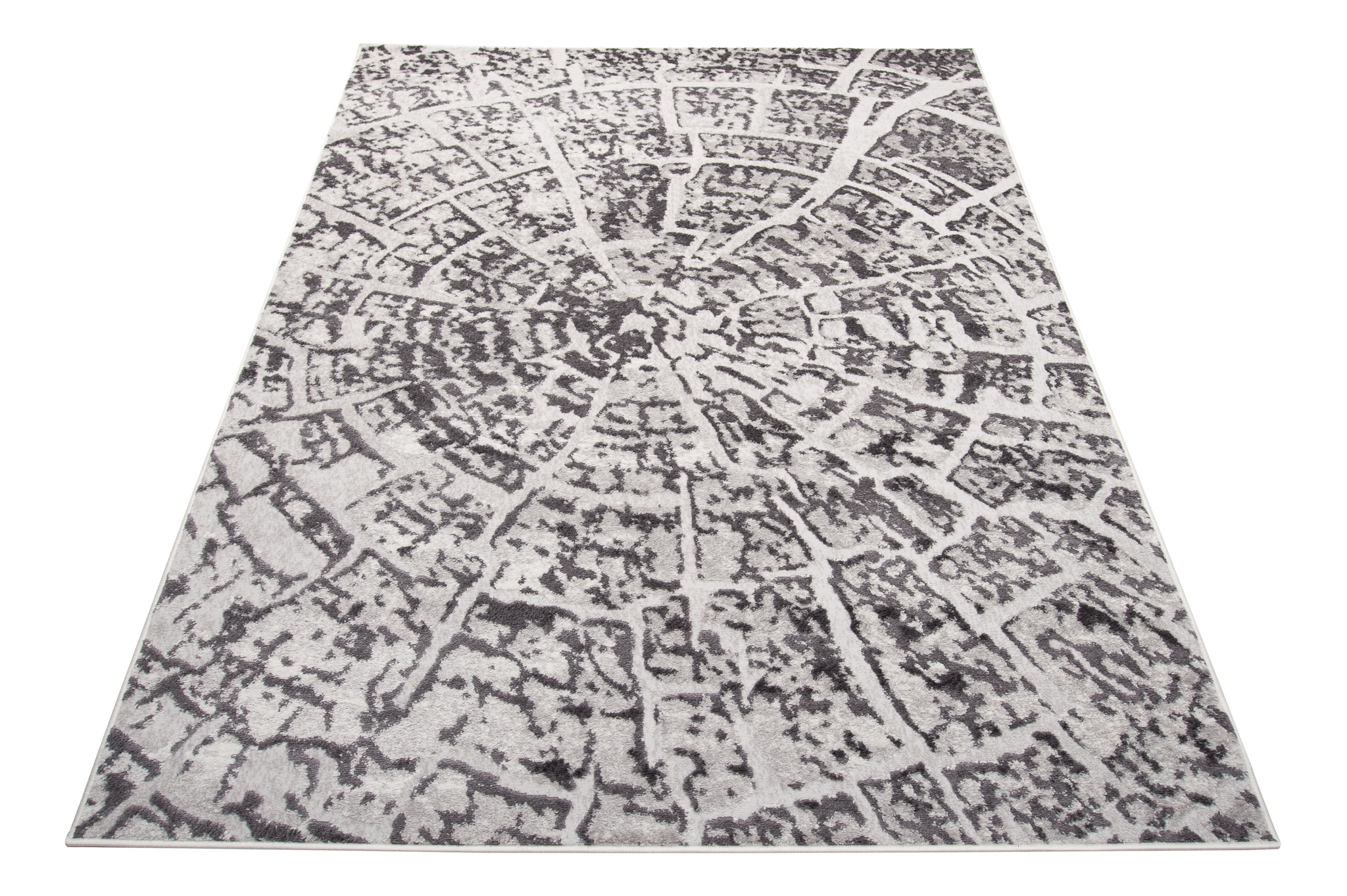 Alfombra Sky Gris Oscuro Moderno Madera